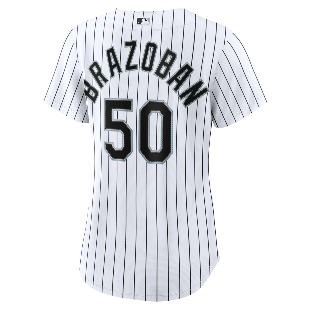 Huascar Brazoban Chicago White Sox Women's Home Replica Jersey - White