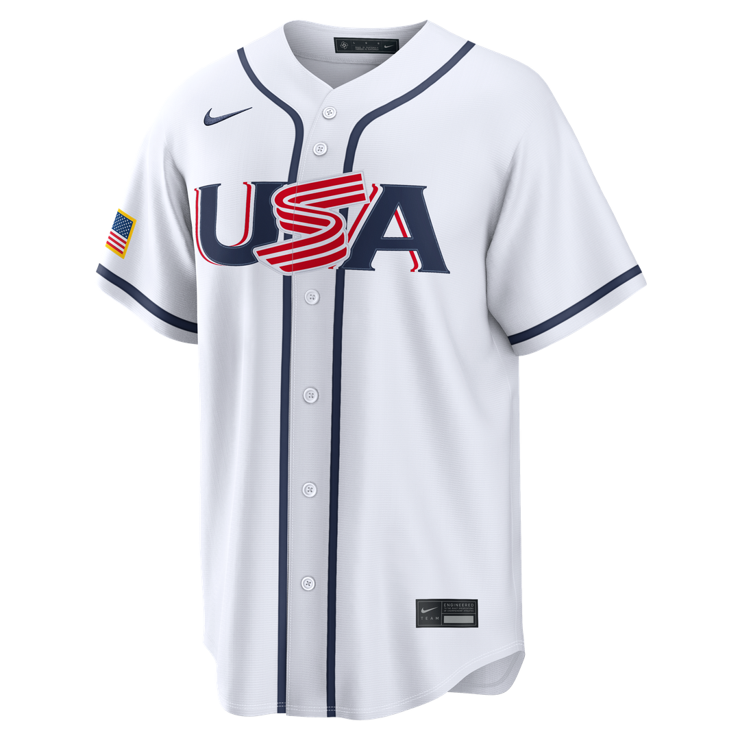 Cal Raleigh USA Baseball 2026 World Baseball Classic Home Stadium Jersey - White