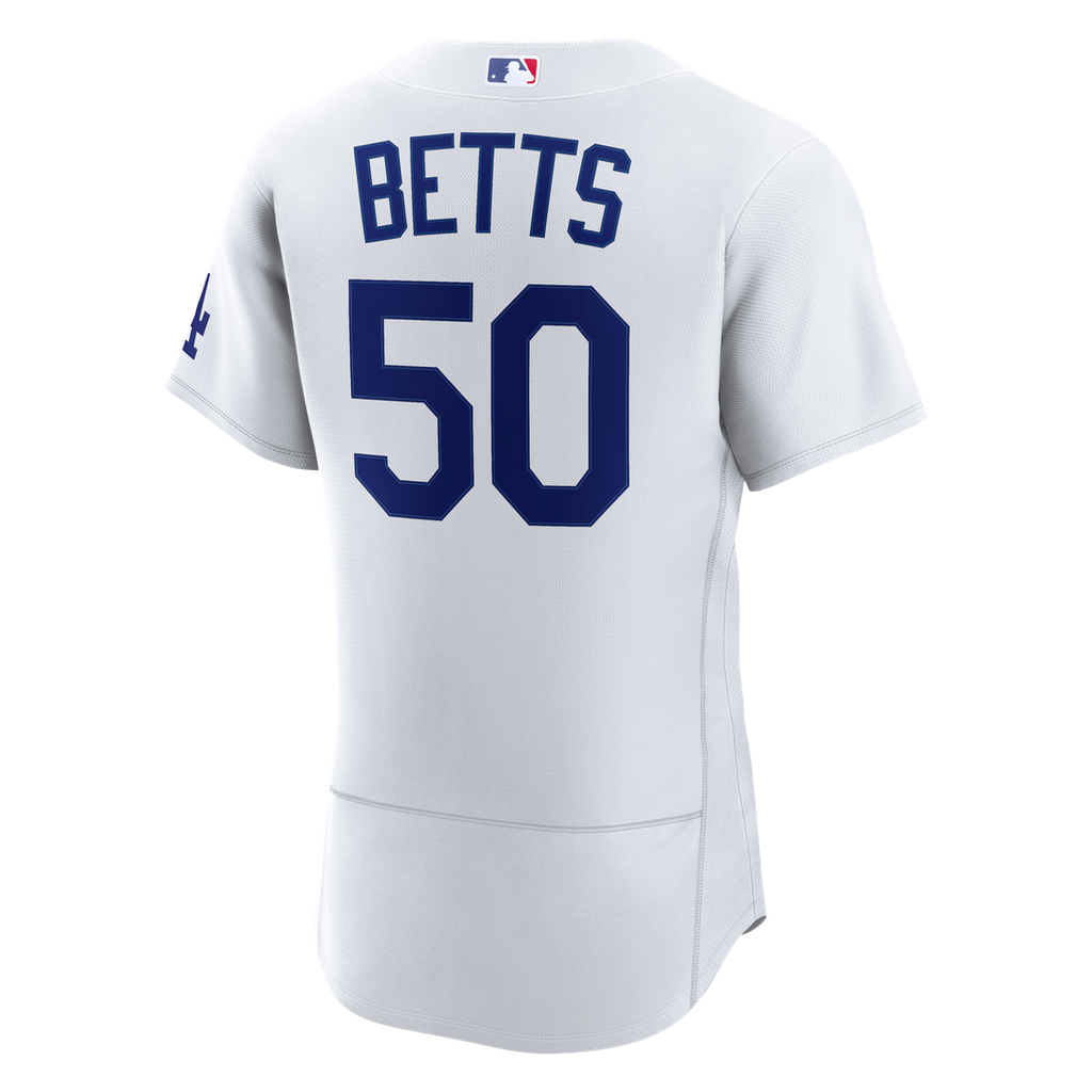 Mookie Betts Los Angeles Dodgers Home Authentic Jersey - White