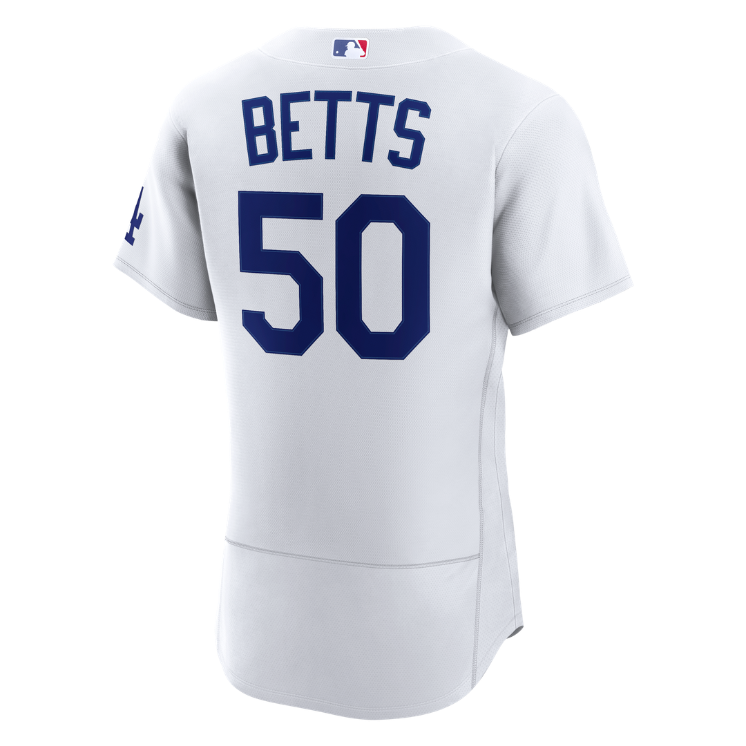 Mookie Betts Los Angeles Dodgers Home Authentic Jersey - White