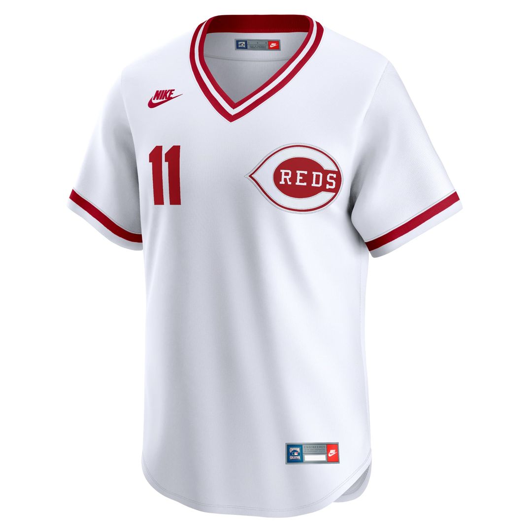 Barry Larkin Cincinnati Reds Throwback Cooperstown Limited Jersey - White