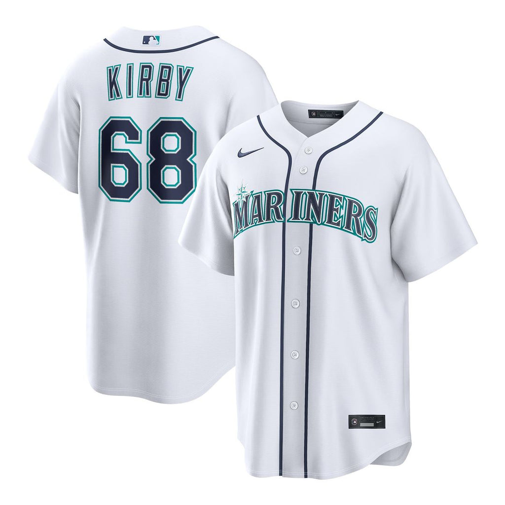 George Kirby Seattle Mariners Home Replica Jersey - White