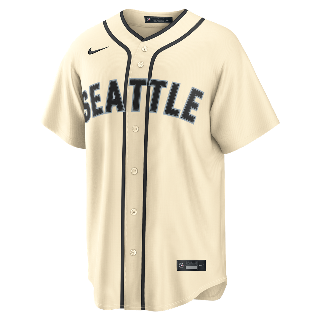 Cal Raleigh Seattle Mariners Road Replica Jersey - Navy