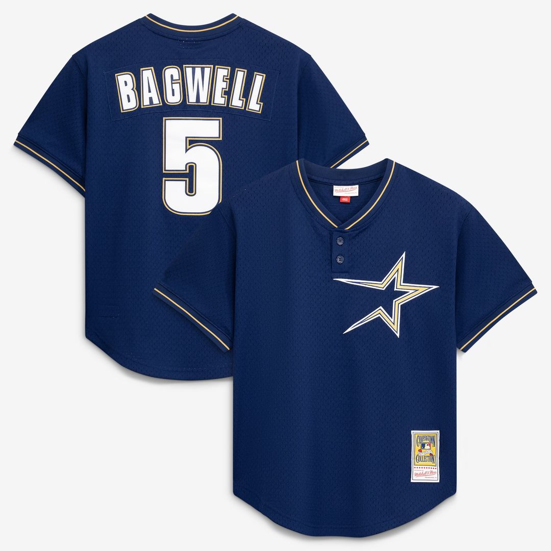 Jeff Bagwell Houston Astros Authentic Batting Practice Jersey - Navy