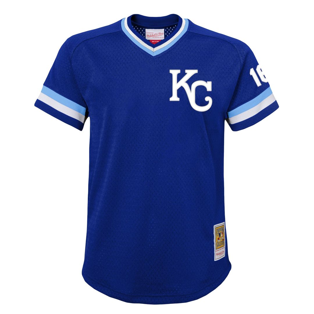 Bo Jackson Kansas City Royals Youth Cooperstown Collection Mesh Batting Practice Jersey - Royal