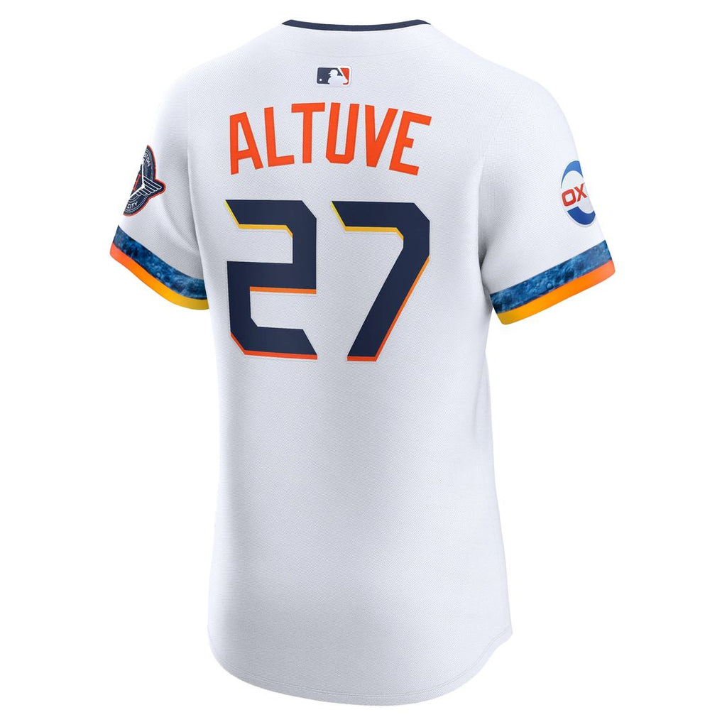 Jose Altuve Houston Astros 2025 City Connect Elite Player Jersey - White