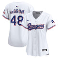 Jacob deGrom Texas Rangers Women's Home Limited Player Jersey - White
