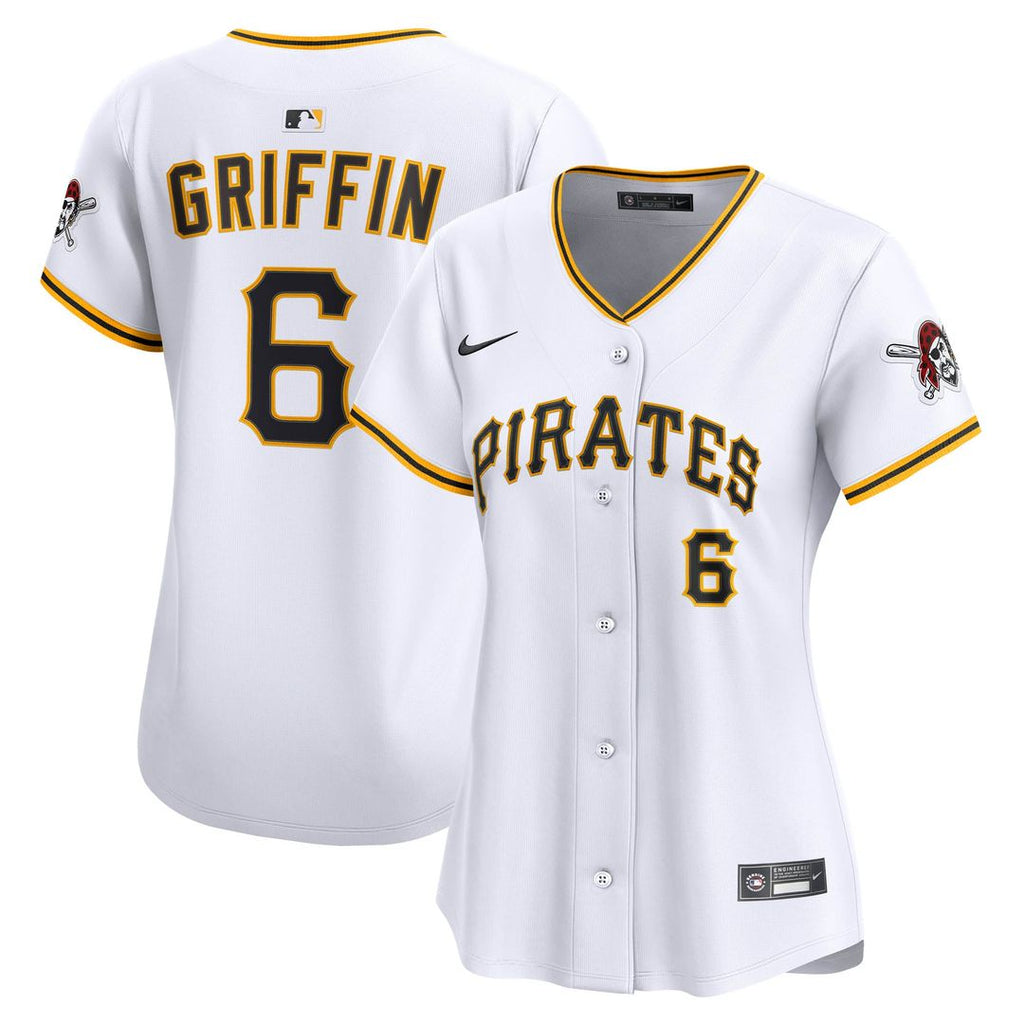 Konnor Griffin Pittsburgh Pirates Women's Home Limited Jersey - White