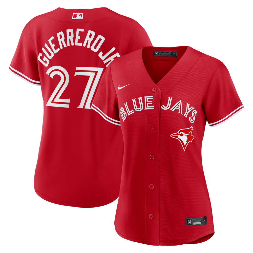 Vladimir Guerrero Jr. Toronto Blue Jays Women's Canada Day Replica Jersey - Red
