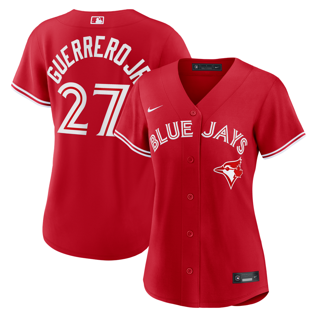 Vladimir Guerrero Jr. Toronto Blue Jays Women's Canada Day Replica Jersey - Red