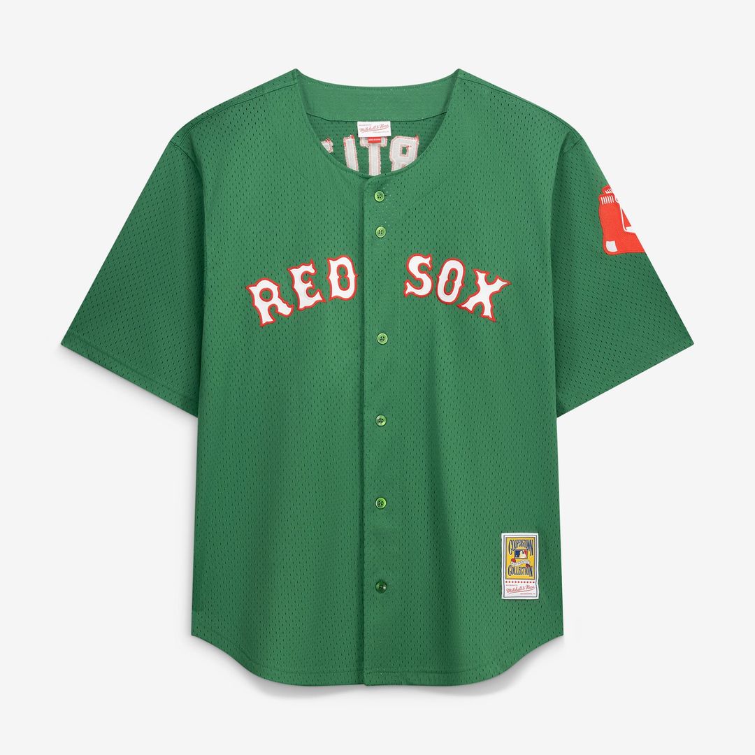David Ortiz Boston Red Sox Big & Tall Cooperstown Mesh Batting Practice Jersey - Red