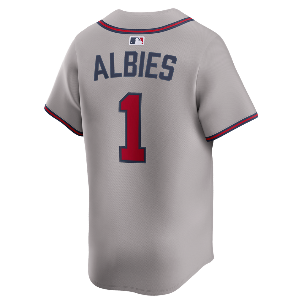 Ozzie Albies Atlanta Braves Road Limited Player Jersey - Gray