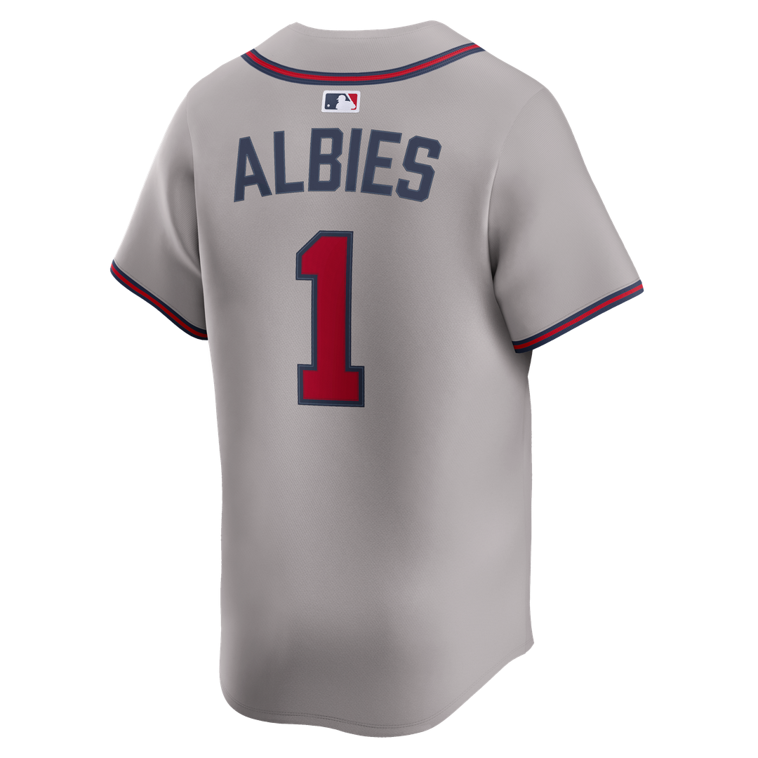 Ozzie Albies Atlanta Braves Road Limited Player Jersey - Gray