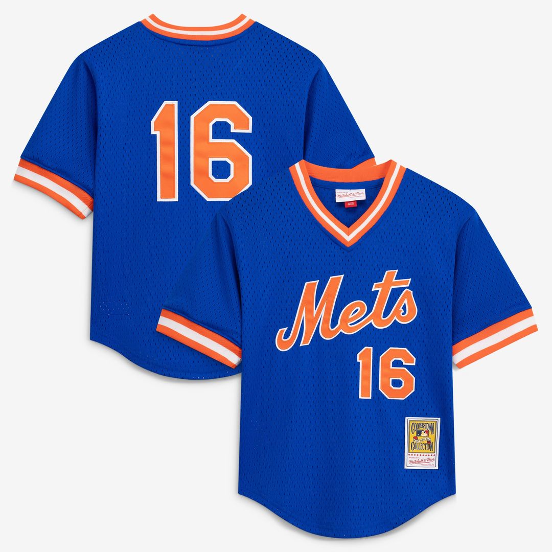Dwight Gooden New York Mets Youth Royal Mesh Batting Practice Jersey