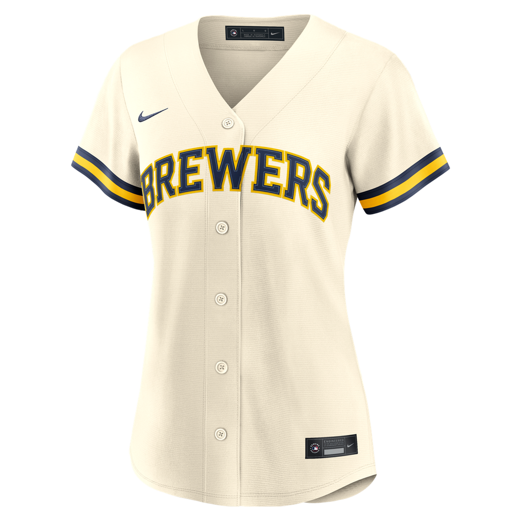 Dustin May Milwaukee Brewers Women's Home Replica Jersey - Cream