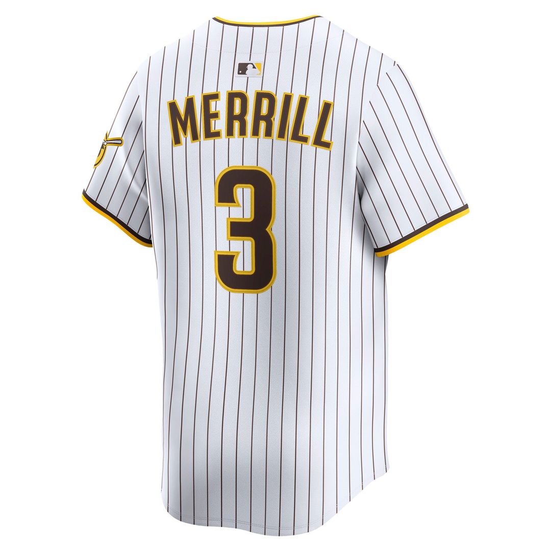 Jackson Merrill San Diego Padres Road Limited Player Jersey - Brown
