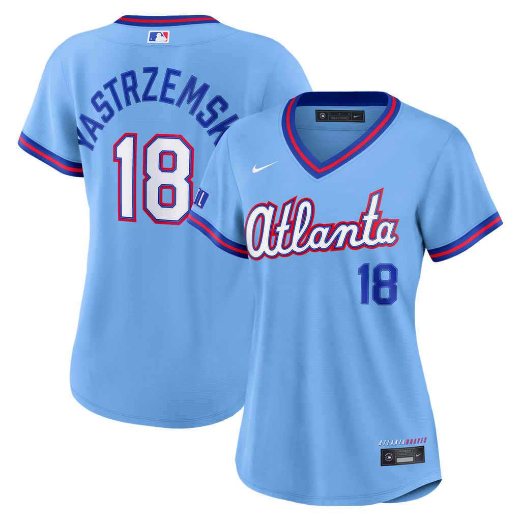 Mike Yastrzemski Atlanta Braves Women's 2026 City Connect Stadium Jersey - Powder Blue