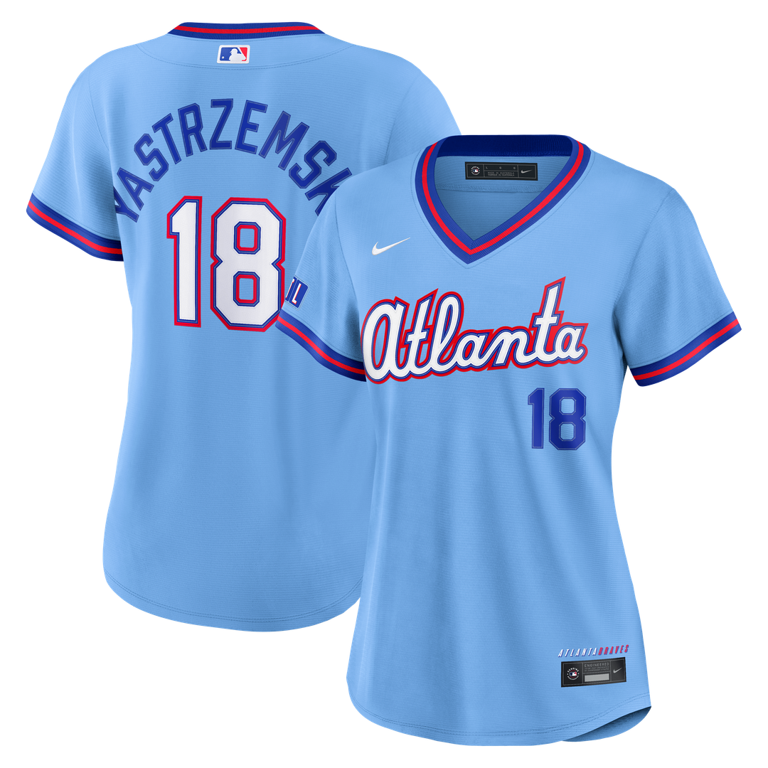 Mike Yastrzemski Atlanta Braves Women's 2026 City Connect Stadium Jersey - Powder Blue