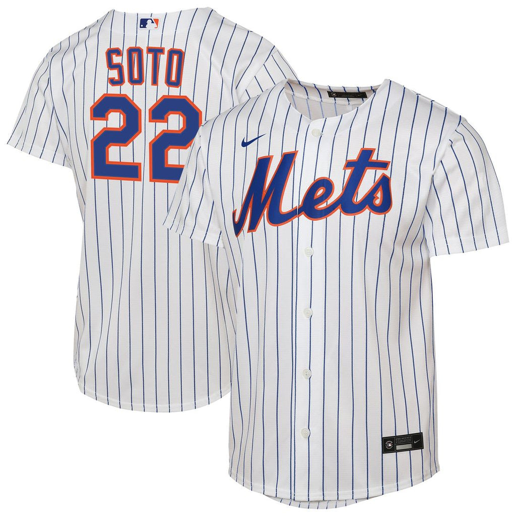 Juan Soto New York Mets Youth Home Replica Jersey - White