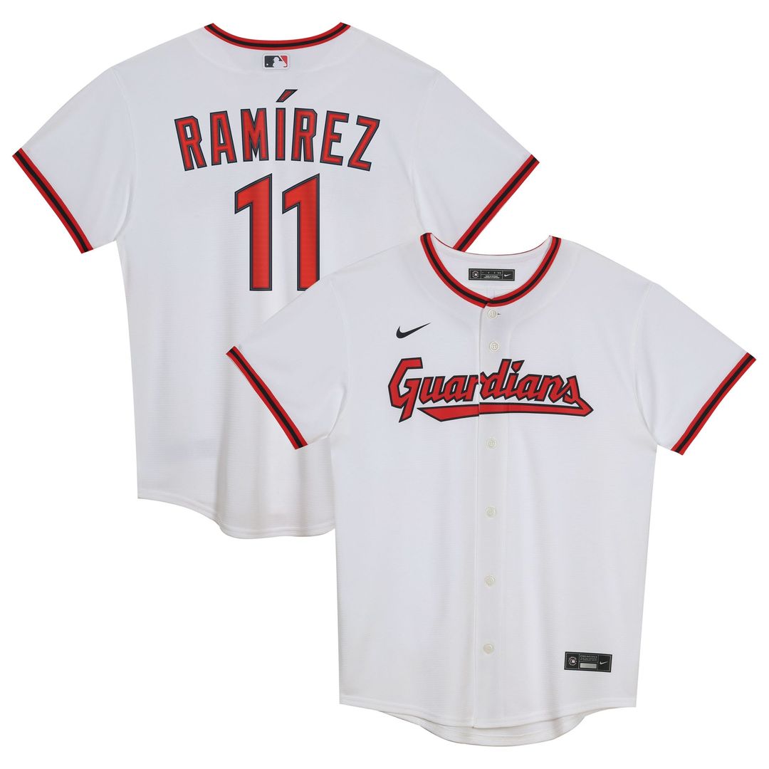 José Ramírez Cleveland Guardians Preschool Home Player Jersey - White