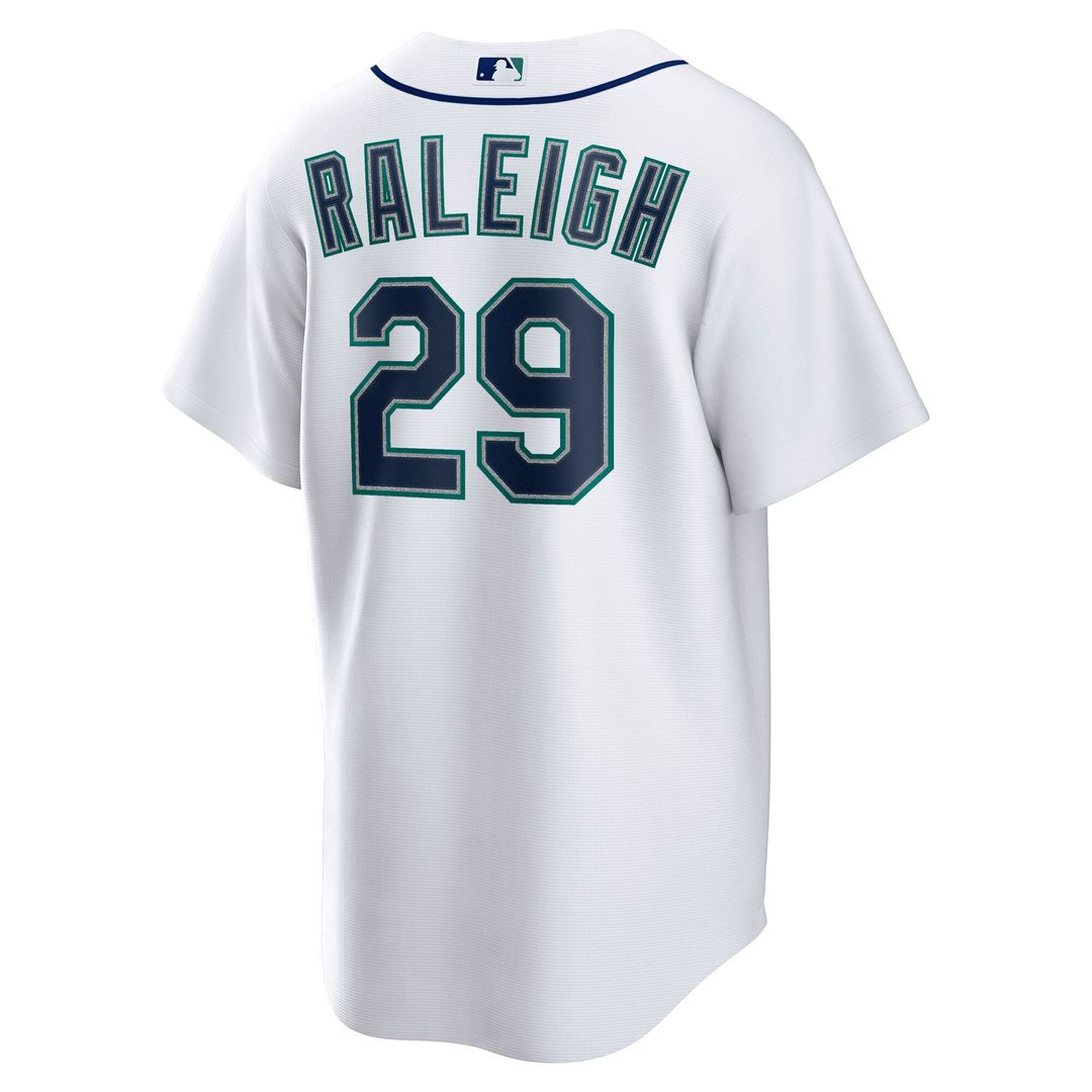 Cal Raleigh Seattle Mariners Home Replica Player Jersey - White