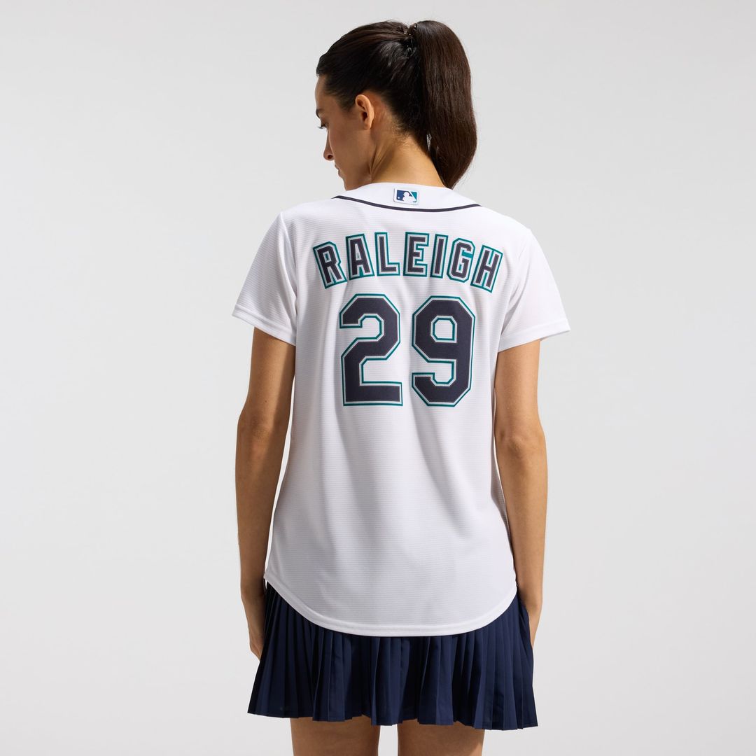 Cal Raleigh Seattle Mariners Women's Home Replica Jersey - White