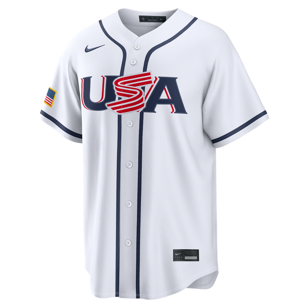 Pete Crow - Armstrong USA Baseball 2026 World Baseball Classic Home Stadium Jersey - White