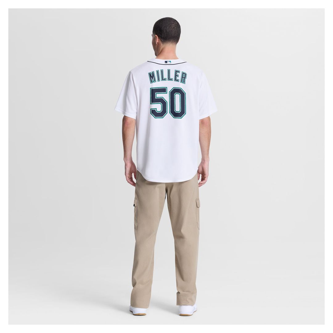 Bryce Miller Seattle Mariners Home Replica Jersey - White