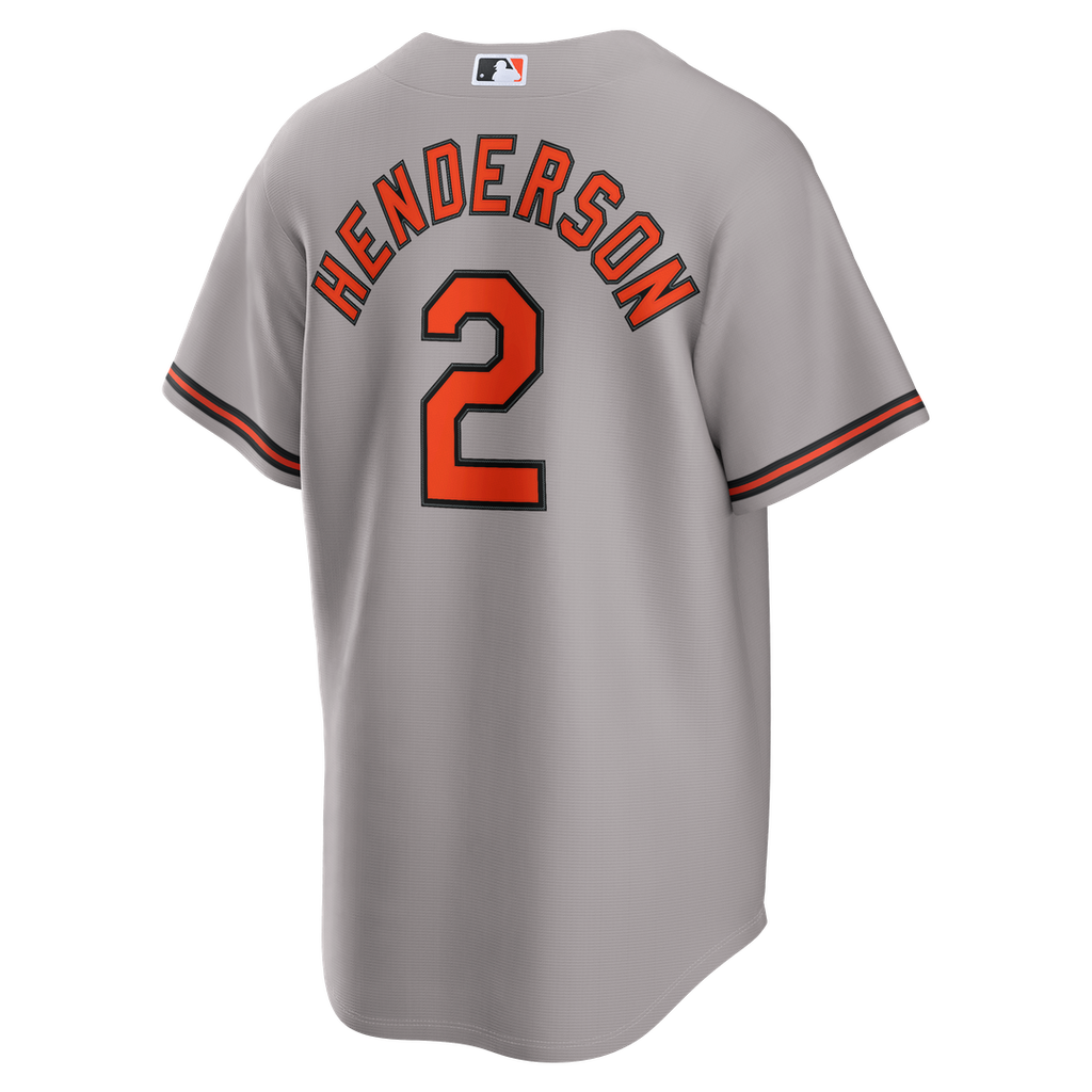 Gunnar Henderson Baltimore Orioles Road Replica Jersey - Gray