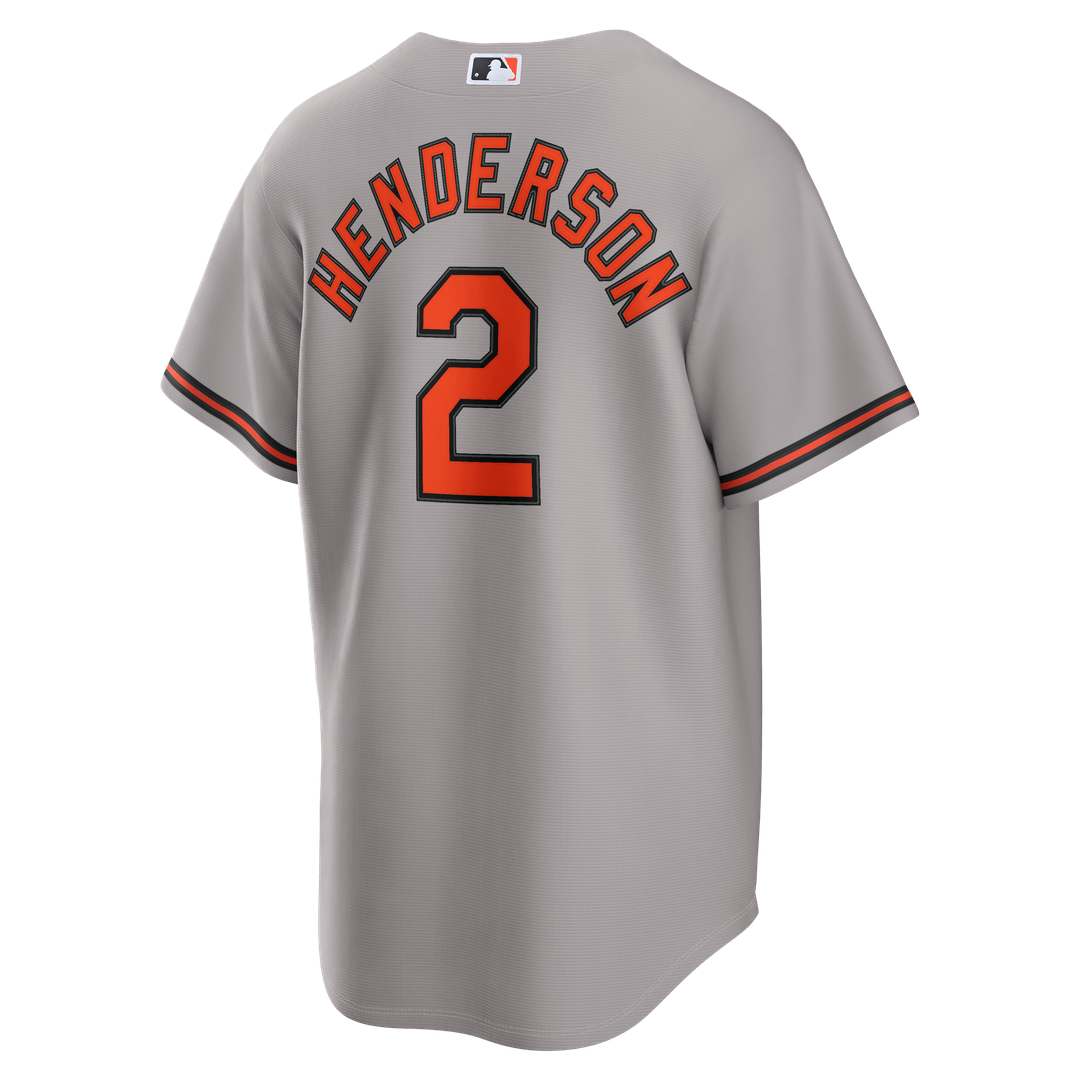Gunnar Henderson Baltimore Orioles Road Replica Jersey - Gray