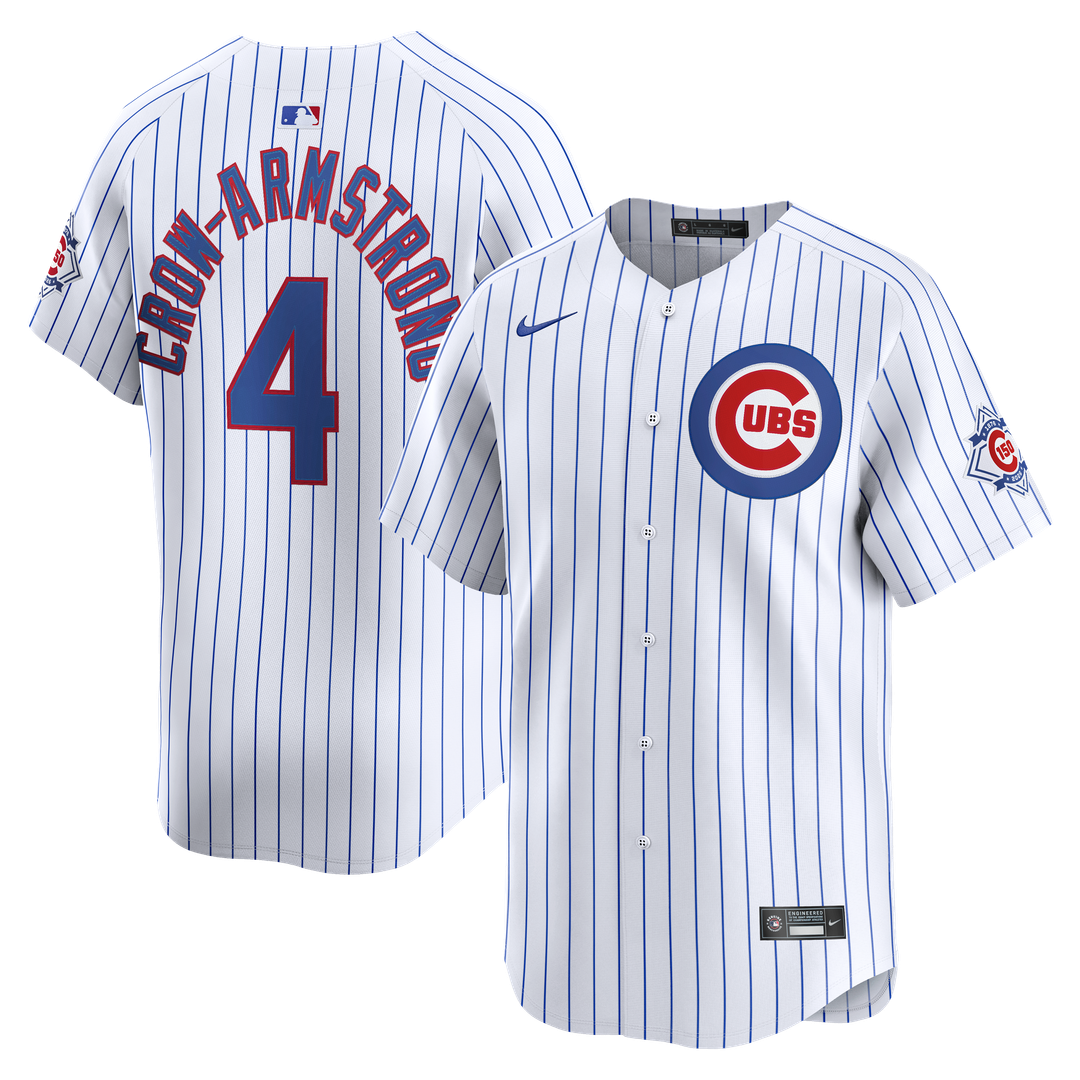 Pete Crow - Armstrong Chicago Cubs 150th Anniversary Limited Jersey - White