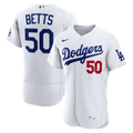 Mookie Betts Los Angeles Dodgers Home Authentic Jersey - White