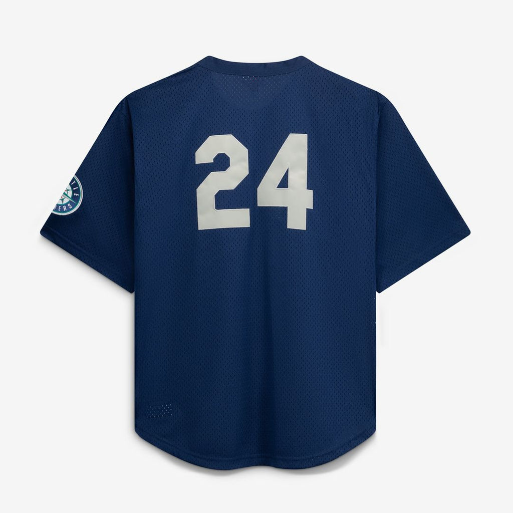 Seattle Mariners Big & Tall Cooperstown Collection Mesh Batting Practice Jersey - Navy