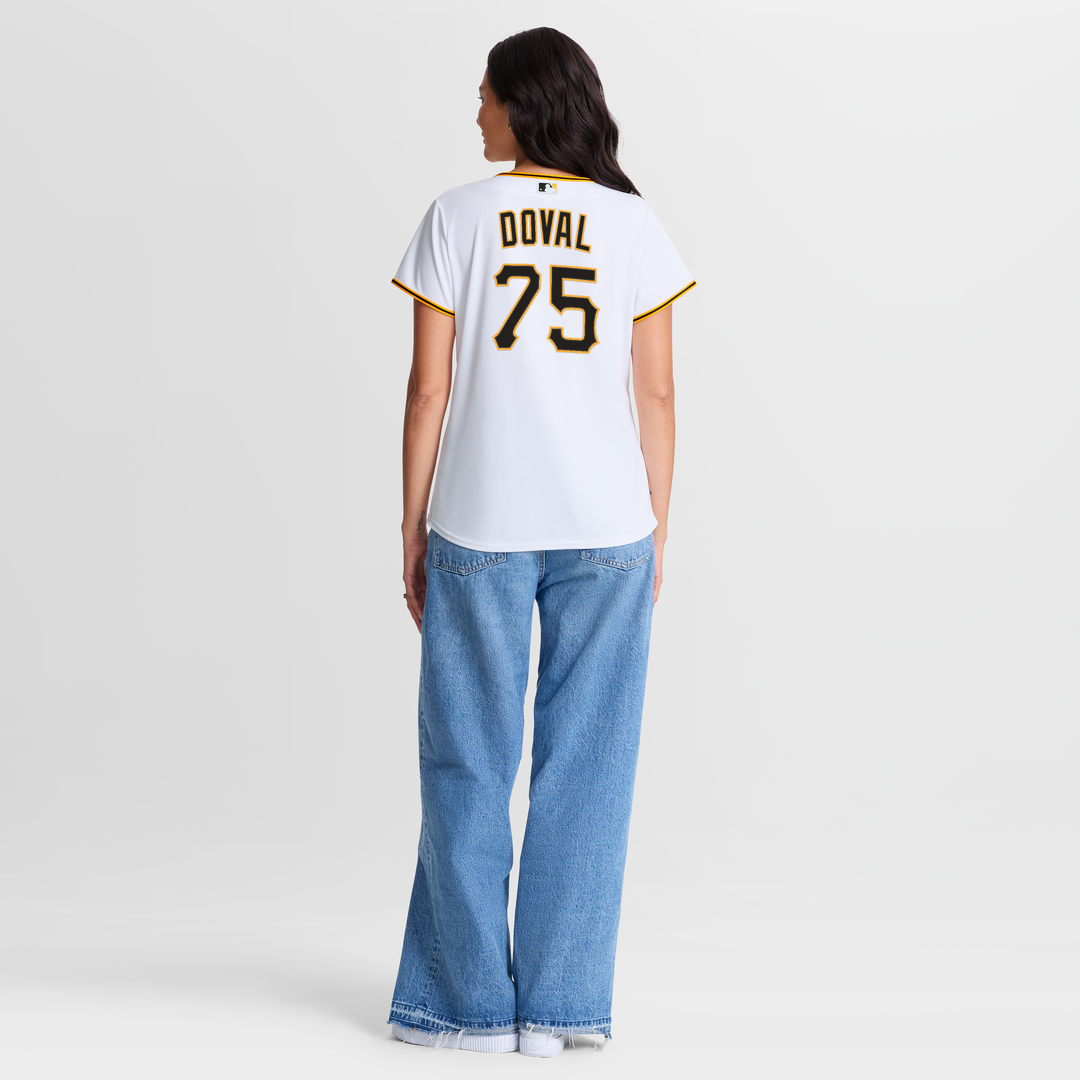 Camilo Doval Pittsburgh Pirates Women's Home Replica Jersey - White