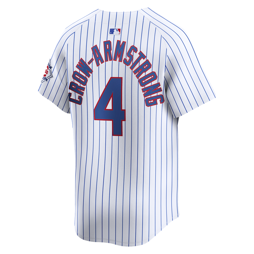 Pete Crow - Armstrong Chicago Cubs 150th Anniversary Limited Jersey - White