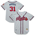 Greg Maddux Atlanta Braves 1995 Throwback Authentic Jersey - Gray