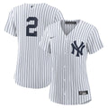 Derek Jeter New York Yankees Women's Home Replica Player Jersey - White/Navy