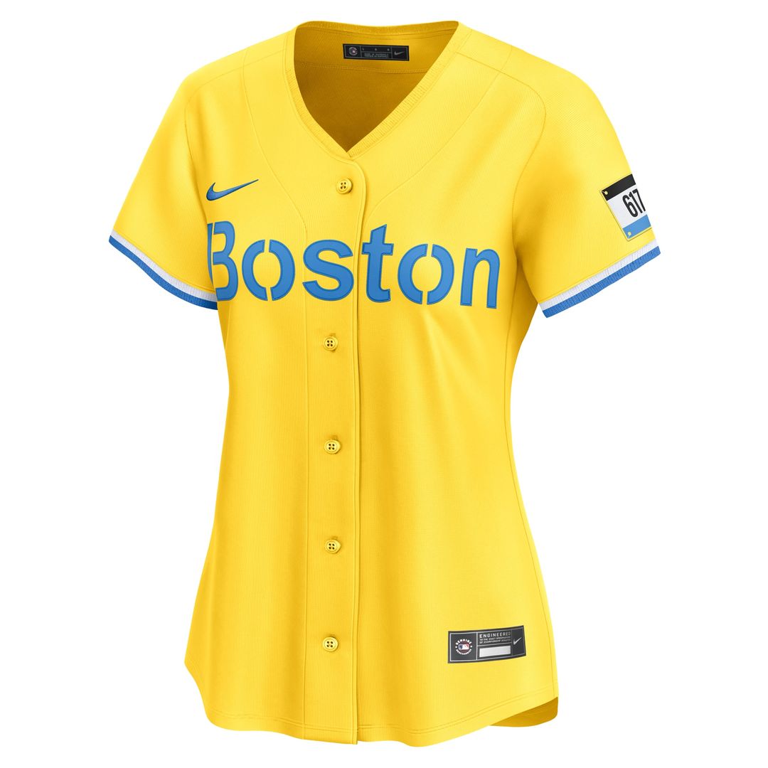 Boston Red Sox Women's City Connect Limited Jersey - Yellow
