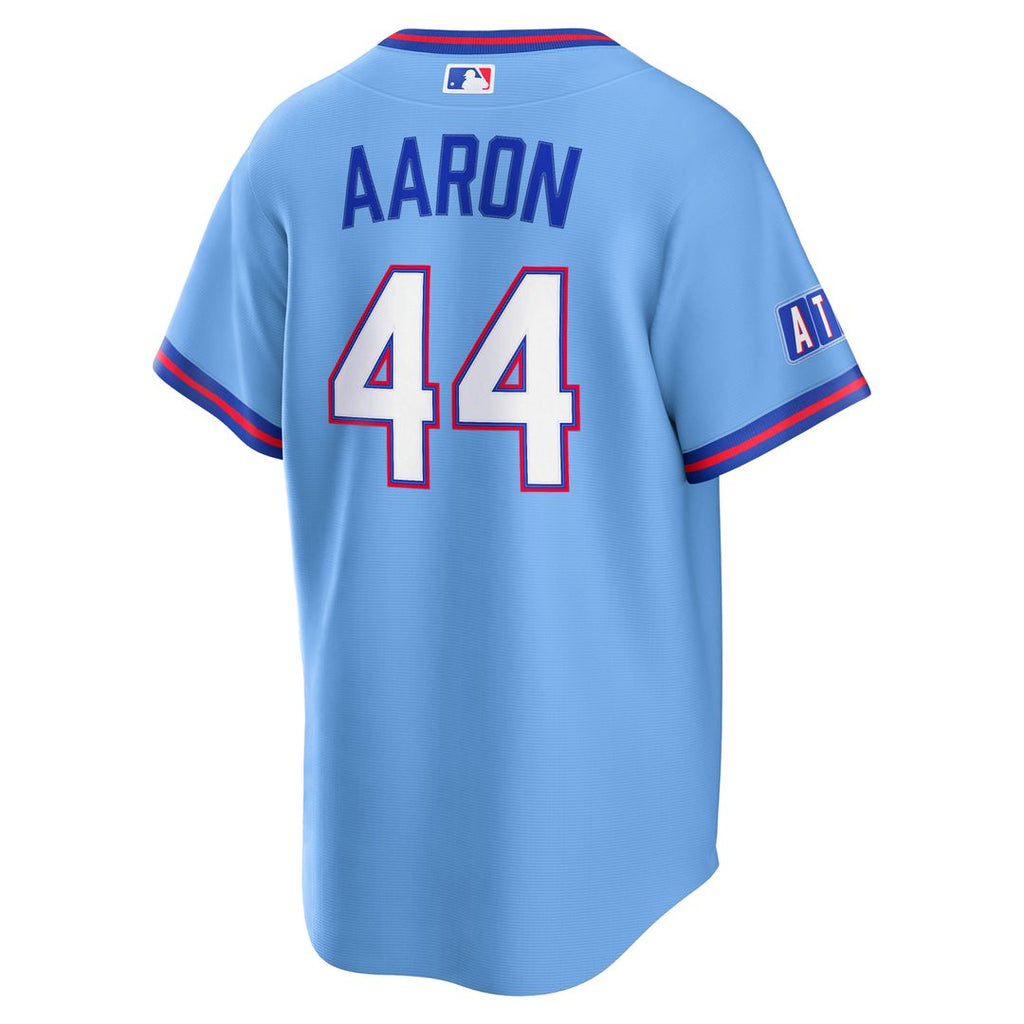 Hank Aaron Atlanta Braves 2026 City Connect Stadium Jersey - Powder Blue