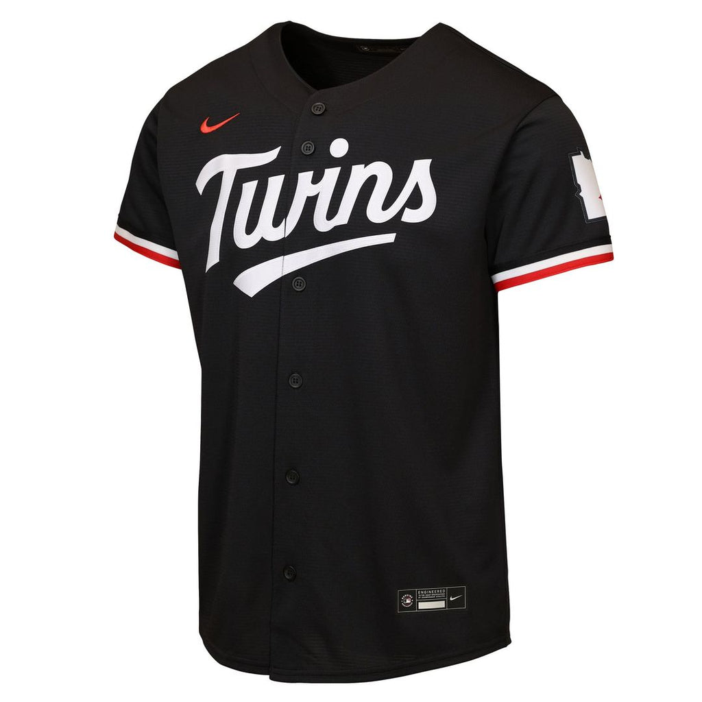 Minnesota Twins Youth Alternate 2 Stadium Jersey - Black