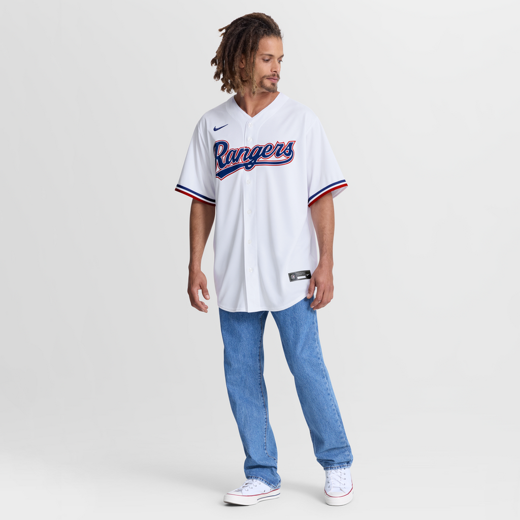 Jake Burger Texas Rangers Home Replica Jersey - White