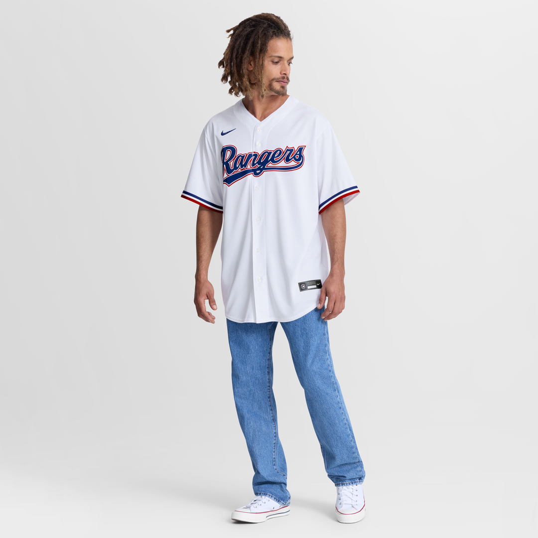 Jake Burger Texas Rangers Home Replica Jersey - White