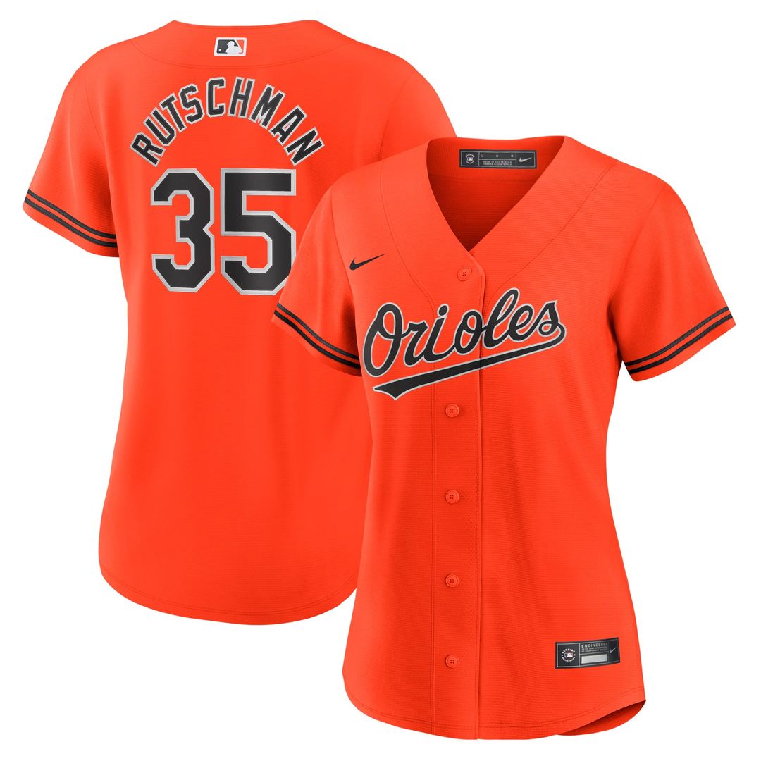 Adley Rutschman Baltimore Orioles Women's Alternate Replica Player Jersey - Orange