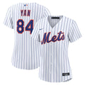 Jefry Yan New York Mets Women's Home Replica Jersey - White