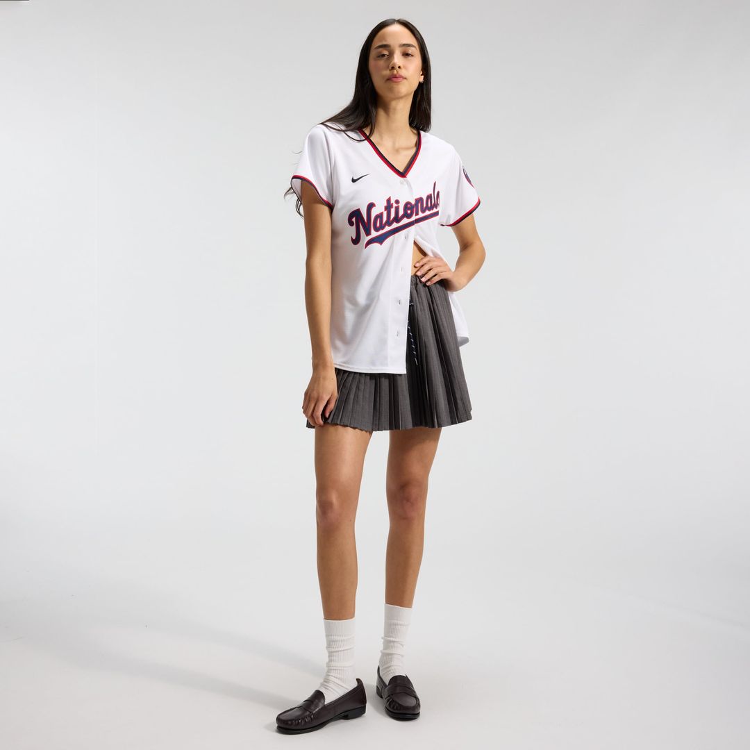 CJ Abrams Washington Nationals Women's Home Replica Player Jersey - White