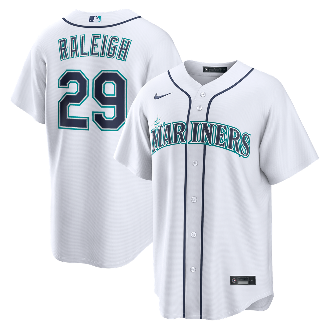 Cal Raleigh Seattle Mariners Home Replica Jersey - White