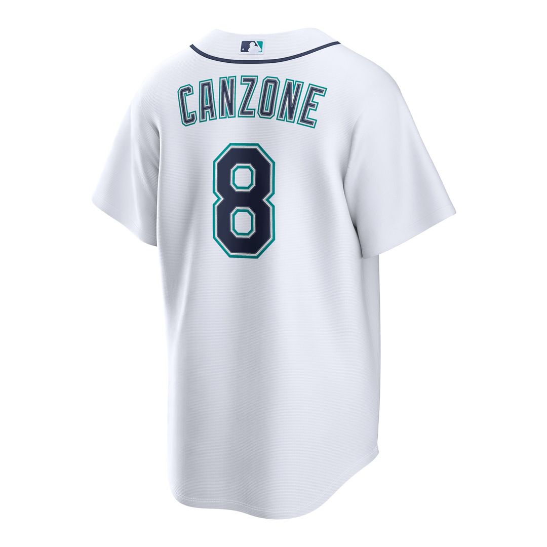 Dominic Canzone Seattle Mariners Home Replica Jersey - White