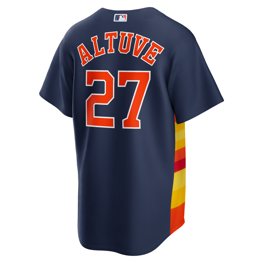 Jose Altuve Houston Astros Alternate 2 Replica Jersey - Navy