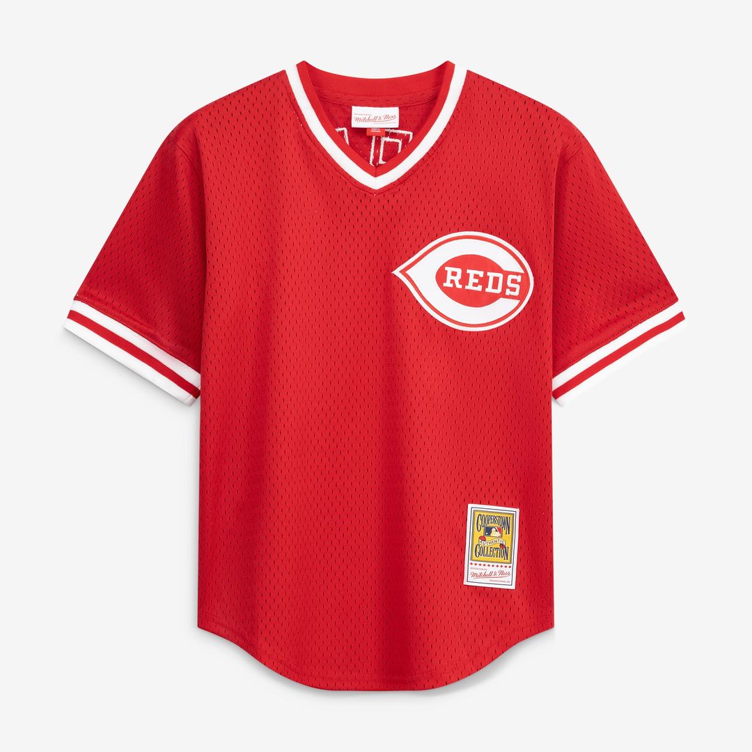 Barry Larkin Cincinnati Reds Youth Cooperstown Collection Mesh Batting Practice Jersey - Red