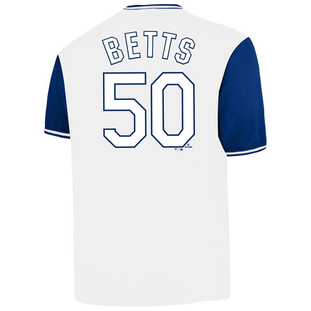 Mookie Betts Los Angeles Dodgers Profile Big & Tall Name & Number Jersey - White